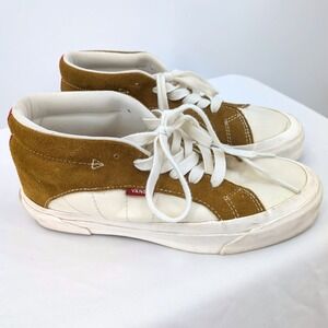 Vans Half Cab Taka Hayashi Brown Suede Mid Skate Shoes Off The Wall 5M 6.5W